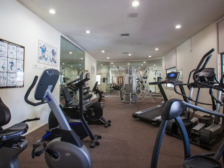 On-Site Community Fitness Center at Cinnamon Tree Apartments in Albuquerque, MN